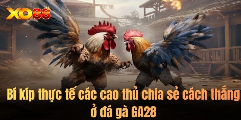 Bí kíp thực tế các cao thủ chia sẻ cách thắng ở đá gà GA28
